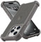Micoden Magnetic Case for iPhone 15 Pro,Compatible with Magsafe,4 Corner Reinforced Protection Airbag Drop Protective Phone Case,Anti-Fingerprint Translucent Matte,Slim Shockproof Cover-Grey