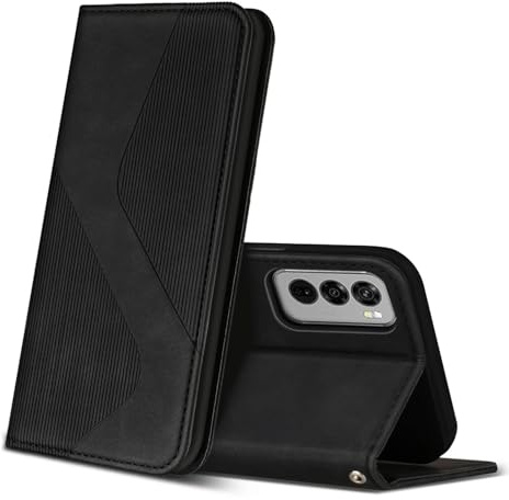 ZONNAVI Cover per Oppo Reno 12 PRO 5G, Flip Custodia Pelle PU con [Slot Cart] [Supporto Stand] [Magnetica], Cover a Libro Portafoglio per Oppo Reno 12 PRO 5G (Nero)