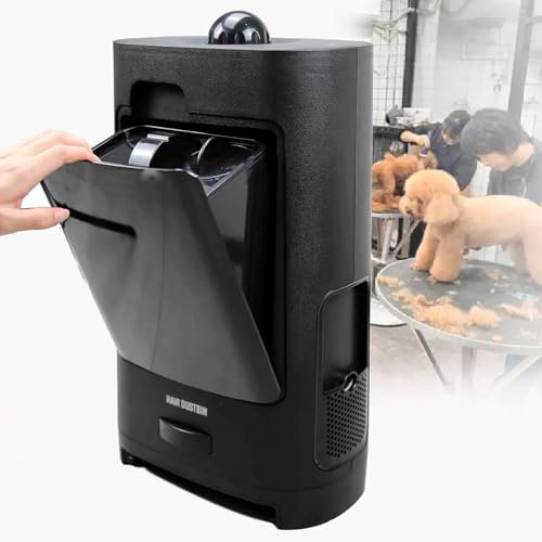 NGARY Recogedor Automático Sin Contacto, Bote De Basura Eléctrico para Barbería con Sensores Automáticos De 2,7 L Y Filtro HEPA, Detección Automática Y Sin Necesidad De Agacharse, para Barberías.