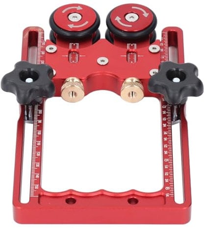 Table Guide Roller, Table Saw Feeder Roller Woodworking Bearing Roller with Aluminum Alloy Construction Rubber Wheel for Router Table Band Saw