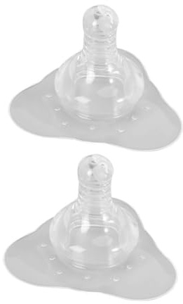 Transparentes Stillhütchen aus Silikon 2 Stück für Mütter
