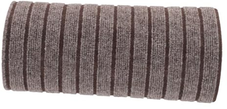TOBBOMEY Dalles de moquette adhésives : Tapis de sol antidérapant à coller soi-même, idéal pour chambre et salon, 40 x 300 cm (noir et marron).