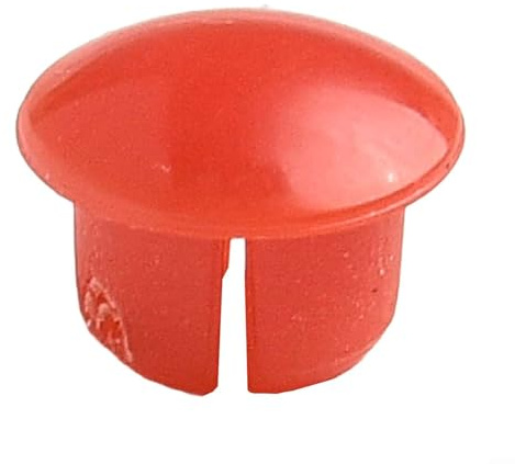 10 Pack Hot and Cold Water Tap Indicator For, Red Plastic Faucet Handle Markers for Sink Mixer Knob, Bathroom Tap Replacement Covers
