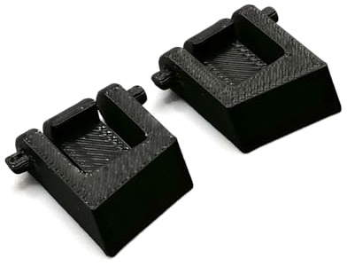 Tastaturfüße passend für Corsair K63 K65 K70 K95 Ersatz Keyboard Standfüße | 1 Paar Schwarz Reparatur Zubehör Austausch Montage Ersatzteil Wartung Instandsetzung Nachrüstung
