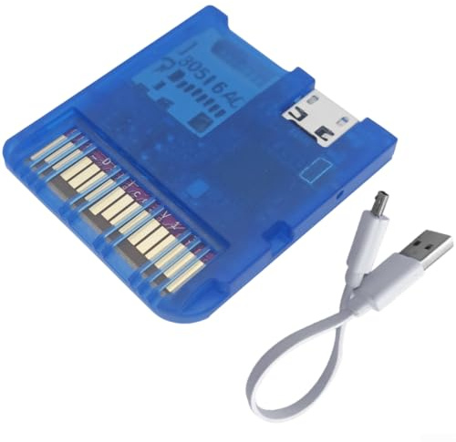 USB-C Flashcart, Game Cartridge for NDS DSi for 3DS Consoles for MicroSD Homebrew Support for Gaming Enthusiasts Custom Firmware(Deep Blue)