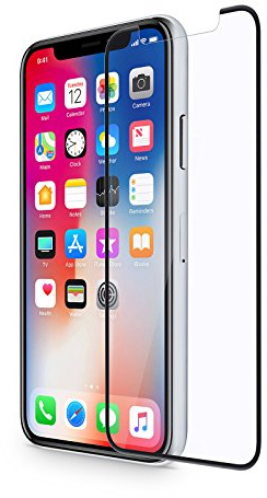 WIIUKA Schutzglas - Protect 3D - für Apple iPhone 11 und iPhone XR, mit Montagehilfe-Rahmen, schützt die komplette Frontseite, gehärtetes 9H Glas mit schmutzabweisender Oberflächenbeschichtung