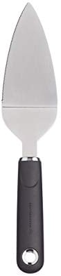 MasterClass Cake Slicer, Soft-Grip Cake Slicer Server, Cutter Edge, Stainless Steel, 26cm, Black, Carded