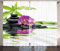 ABAKUHAUS Terme Tende, Purple Orchid bambù, Casa Arredamento Elemento Distintivo Due Pannelli Set, 280 x 225 cm, Nero Viola