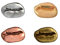 Fenical Brosche Kaffeebohnen Form Kreativ Metall Anstecker Pin Abzeichen Clip Geschenk für Kleidung Taschen 4 Stück (Golden Silber Roségold Bronze)