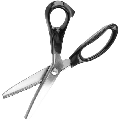 Zickzackschere aus Edelstahl , dreieckige Kante für Stoffdekoration (5 mm)