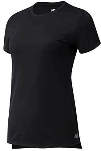 New Balance Core Run Short Sleeve, Women, Black, M