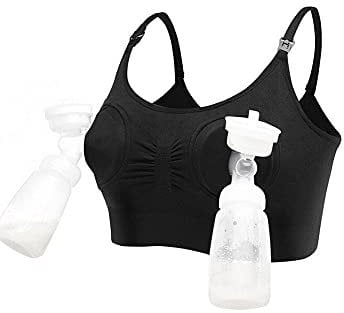 Women Hands-Free Breast Pump Breast Feeding Pump Pumping Maternity Wireless Adjustable Nursing Bra
