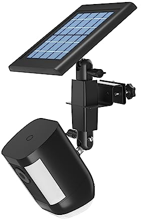 HOLACA 2-in-1 Universal-Dachrinnenhalterung Kamera Halterung Kompatibel mit Spotlight Kamera Plus/Pro, Stick Up Cam/Pro, Ring-Solarpanel,Schwarz