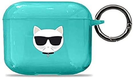 Karl Lagerfeld KLA3UCHFL hülle für AirPods 3 Cover blau/blau Choupette