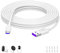 Câble USB C 5m, Câble USB Type C pour Mi Camera 2K Magnetic Mount, pour Mi Wireless Outdoor Security Camera 1080p, pour Mi Smart Camera C301, USB vers USB C Câble Chargement pour Caméra Sécurité Blanc