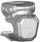 Mavic 3 Pro Gimbal-Abdeckung, staubdichte Gimbal-Abdeckung, Objektivschutzkappe für DJI Mavic3 Pro Drohne, Gimbal-Abdeckung, Zubehör (transparentes Grau)