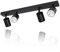Glitzerlife Deckenstrahler 4 Flammig Deckenlampe Wohnzimmer - Schwarz Deckenleuchte Modern GU10 Deckenspot Schwenkbar 350° MAX.25W Küchenlampe Spot für Schlafzimmer Küche Flur