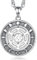 AEONSLOVE Hekate Rad Kette Damen Silber 925 Hekate Göttin Anhänger Halskette mit Mondphase Hexen Anhänger Esoterische Halskette Amulett Wicca Schmuck