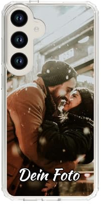 König Design Handyhülle mit Foto für Samsung Galaxy S24 Plus - Personalisierte Hülle, selber gestalten, mit Bild - Schutzhülle aus weichem TPU Silikon Gel Material