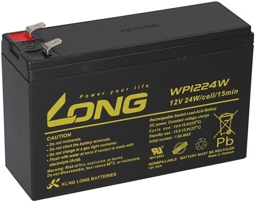 Bleiakku passend für MP1224H AGM 12V 6Ah Hochstrom