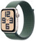 Apple Watch SE de 2.ª generación GPS Smartwatch con Caja de Aluminio en Blanco Estrella de 44 mm y Correa Loop Deportiva Verde Lago. Monitores de entreno y sueño y Neutro en Carbono