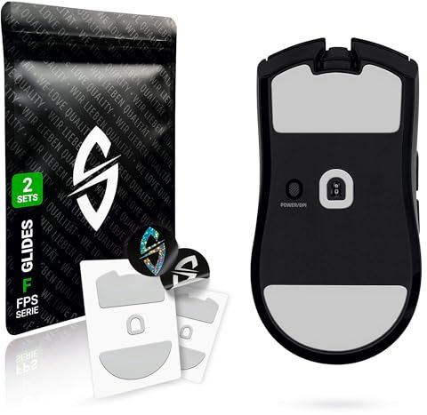 SensoryBoost FPS Lot de 2 patins à roulettes compatibles avec Razer Viper V3 Pro pour une précision et un contrôle maximaux | PTFE | Précis, auto-polissage et durable | Pieds de souris de rechange de