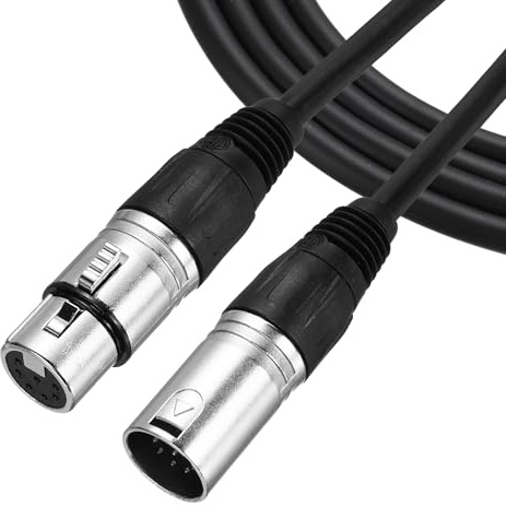 sourcing map 7-poliges XLR-Kabel, 91 cm, XLR-Stecker auf Buchse, Adapter-Mikrofonkabel für Bühnenstudio-Kabel