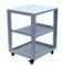 WJFTODAY Supporto multimediale AV, mobiletto portaoggetti multimediale, mobiletto Porta mfetto per Lettori Dvd, Console di Gioco, decoder TV, decoder Via Cavo, Router WiFi (Bianco, 71,8/28,3 Pollici)