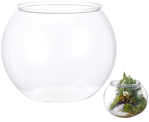 Vase en verre transparent - Incassable - Accessoire pour réservoir d'eau - Mini - Pour décoration de table, fête, maison, centre de table, pot de fleurs, centre de table