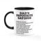 Dad's Favourite Sayings Mug One Size Black/White Funny Gift Idea for Dad Father's Day Cup