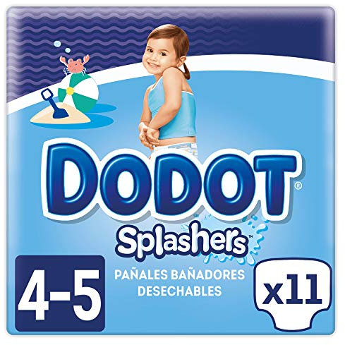 Dodot Splashers Bañadores Desechables, 9-15 kg, Talla 4 - 11 Pañales