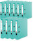 Original Falken 10er Pack Chromocolor Premium-Ordner. Made in Germany. Kunststoffbezug außen und innen 5 cm breit DIN A4 Pastell-Farbe mint Ringordner Aktenordner Briefordner Büroordner