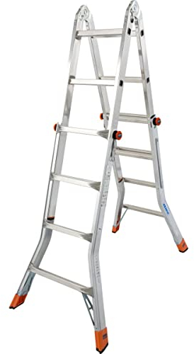 Gelenkteleskopleiter TeleMatic 4x4 Spr. L1,35-4,25m Monto Krause 129956