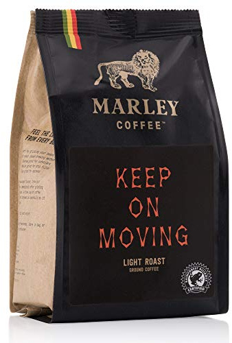 Keep On Moving Light Roast Ground Coffee 227g - Marley Coffee - From The Marley Family - V60 Filter Cafetiere - Rainforest Alliance