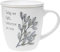 Pavilion Gift Company 27118 Kaffeebecher und Untersetzer mit Kappen-Set mit Aufschrift Today We Fight, Tomorrow We Wine, 445 ml, Weiß