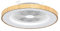 Mantra Iluminación. Modelo NEPAL. Ventilador y plafón de techo de 105 cm de diámetro en color negro. Fuente de luz LED 75W 2700K-5000K 7200lm. Ventilador 35W