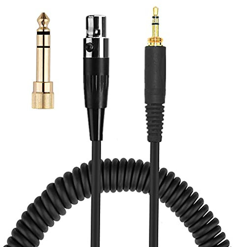 Lamdoo Câble casque à ressort pour AKG K240 K702 Q701 K271 K267 K712 Câble audio de remplacement pour casque 6,35/3,5 mm mâle vers Mini XL