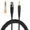 Lamdoo Câble casque à ressort pour AKG K240 K702 Q701 K271 K267 K712 Câble audio de remplacement pour casque 6,35/3,5 mm mâle vers Mini XL