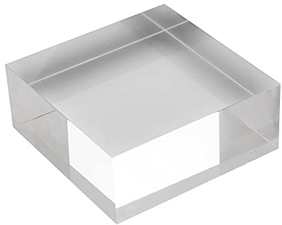 Quadratischer Acrylblock 50x50x30mm transparent, rundum glänzend polierte Seitenkanten/Acryl/Acrylglas - Zeigis®