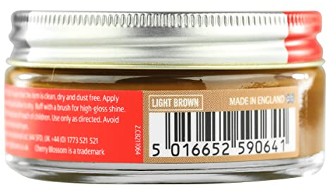 Cherry Blossom Footwear Renovating Shoe Cream Care Product, Light Brown, 50ml