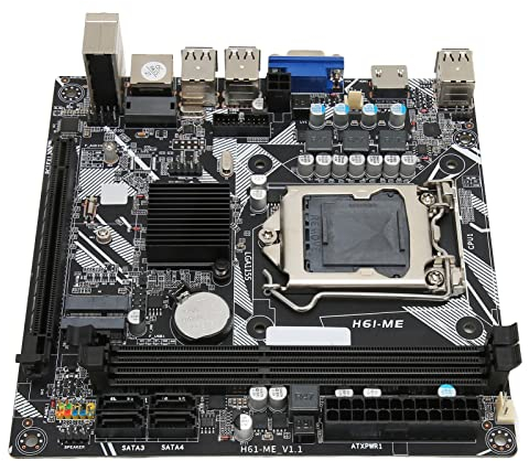 Placa Base para Juegos LGA 1155, NVME WiFi M.2 VGA HD Salida 10 USB 2.0 DDR3 Placa Base de Escritorio para Reemplazo de Computadora PC