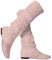 ORANDESIGNE Donna Ricamo Stivali Estive Affascinante Traspirante Stivali Elegante Sandali Tinta Unita Stivali Piatti Testa Rotonda Stivali A Rosa 35 EU