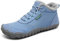 SAGUARO Scarpe Uomo Invernali Stivali da Neve Donna Caldo Stivaletti Invernali Antiscivolo Scarponi Neve Barefoot Shoes Azzurro,EU Gr.38