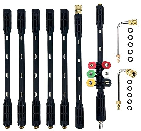 Pressure Washer Extension Wand-Gutter Cleaning Tools Extension Wand Power Washer Replacement,1/4Inch Quick Connect Easy to Use
