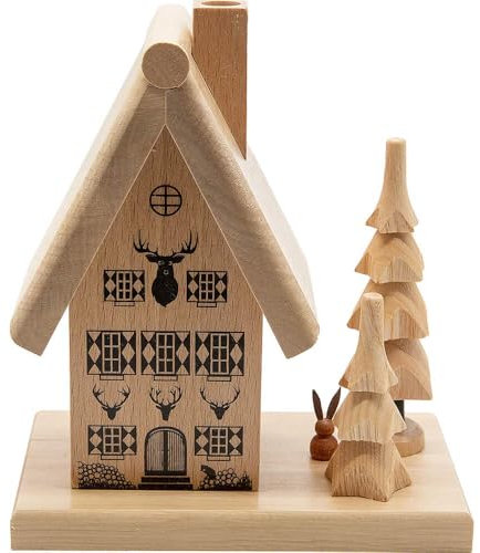 Erzgebirge Palast Spielwarenmacher Günther Räucherhaus Forsthaus - 16 cm