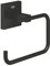 GROHE Start Cube, Toilettenpapierhalter WC ohne Bohren (Klopapierhalter zum Kleben und Bohren geeignet, mit Schrauben & Dübel, ohne Kleber, verdeckte Befestigung), eckig, schwarz, 409782430