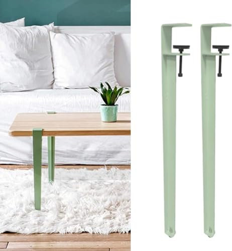 SHENJIA 4pcs Table Clamp Legs, Adjustable F-Shape Dining Desk Legs - Metal Iron Table Legs For DIY Furniture Console - Table Clamp Legs For Coffee Table(Size:40cm(15.7in),Color:F)