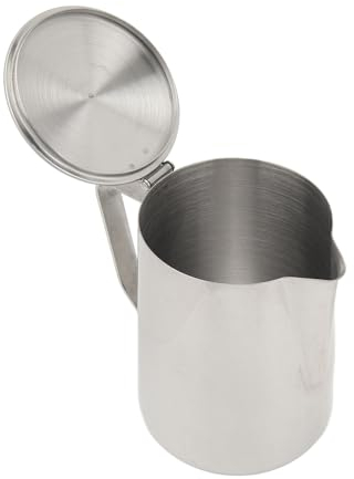Jarra para Espumar Leche de 600 Ml, Ideal para Latte Art, Taza Exquisita Diseñada con un Sofisticado Encanto Vintage, Perfecta Compañera de café