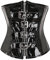Kelvry Sexy Basque Gothique PVC Corset Minceur Lingerie pour Femme Ventre Plat Noir
