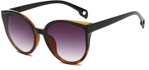 Long Keeper Cat Eye Sunglasses - Trendy Oversized Cateye Glasses With UV Protection For Ladies